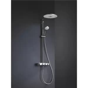 Grohe 310 Duo Smart Control Mixer Bar Shower with Round Overhead & Handset