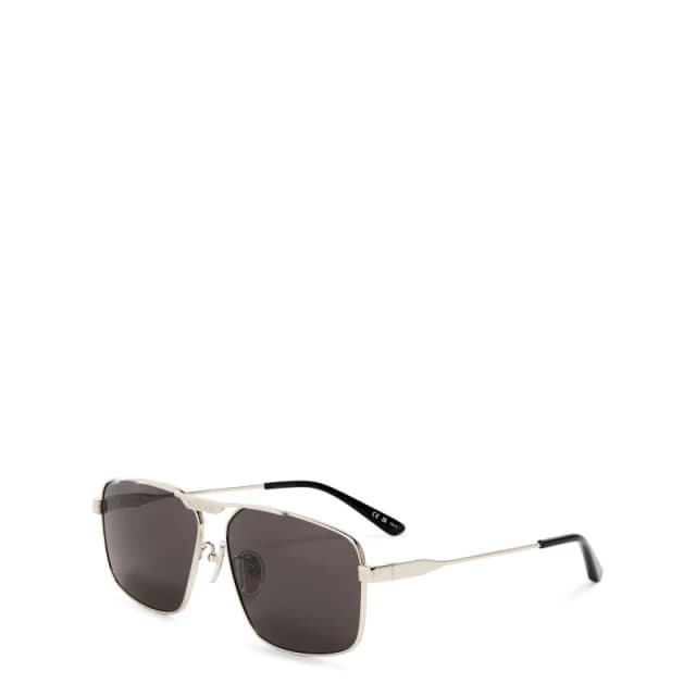 Balenciaga Bal S Aviator Sun Silver male One Size