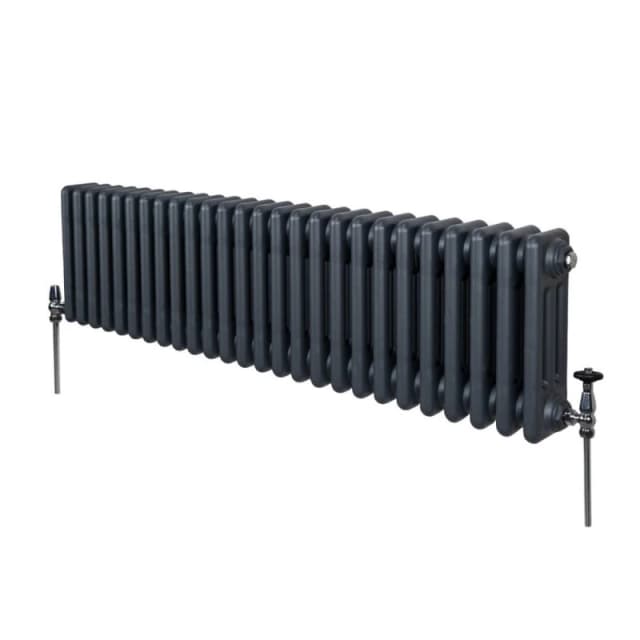 MonsterShop Traditional 3 Column Radiator - 300 X 1192mm - Anthracite