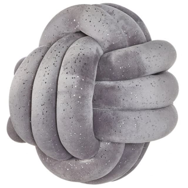 Beliani Throw Cushion Malni Velvet 30 X 30 Cm Grey Solid