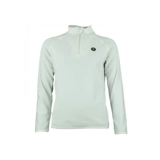 Womens 1/2 zip fleece Peak Mountain Micro Blanc Female L
