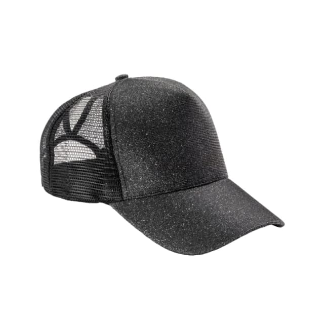 Result Result Men New York Sparkle Trucker Cap in Black One Size Male 5063417941668