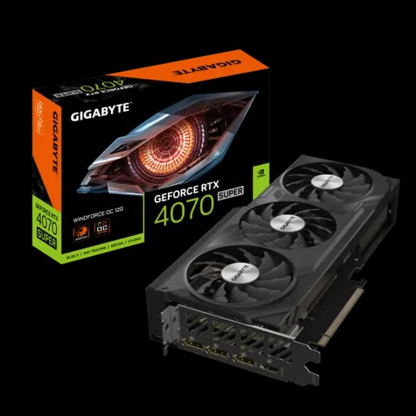 Gigabyte GeForce RTX 4070 SUPER WINDFORCE OC 12GB Graphics Card - GV-N407SWF3OC-12GD