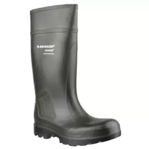 Purofort Professional Plain Rubber Wellingtons Green Size 37