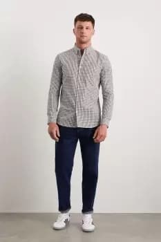 Green Gingham Check Long Sleeve Shirt