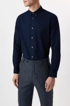 Navy Long Sleeve Oxford Shirt