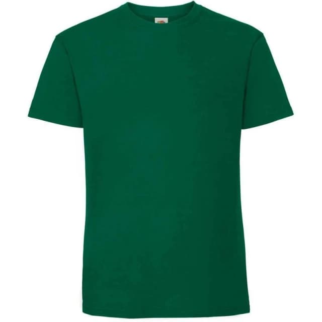 Fruit Of The Loom Fruit of the Loom Men Ringspun Premium T-Shirt in Dark Green Size: Small Dark Green S Male 5063527581631