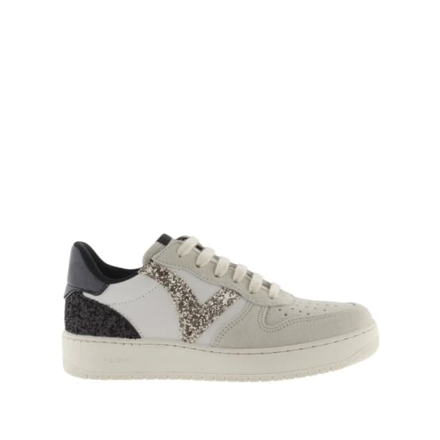 VICTORIA Madrid Leather Trainers white/grey Women 36 (3.5);37 (4);38 (5);39 (5.5 to 6)