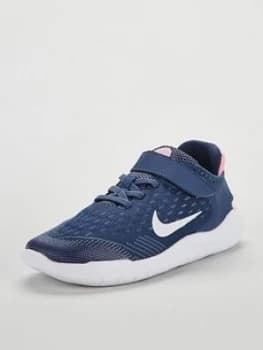 Nike Free Rn 2018 v Childrens Trainer BlueWhitePink Size 1