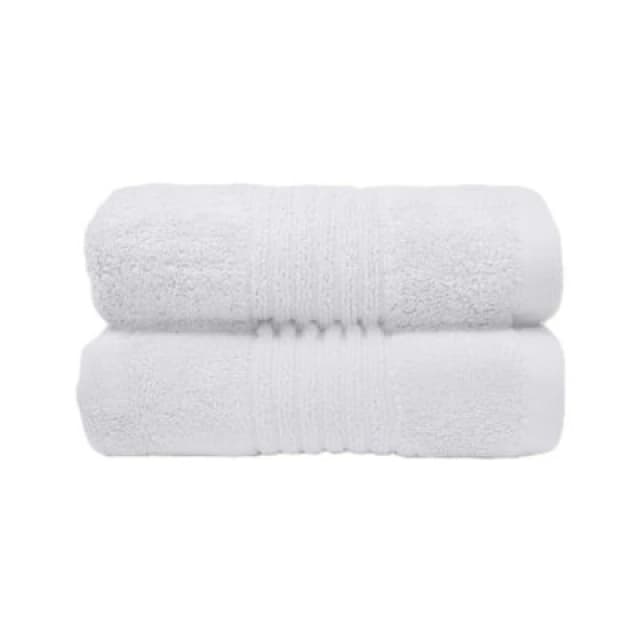 Misona Ultra Soft Bamboo Pair Of Hand Towels - White