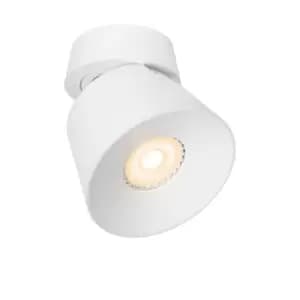 Lucide Trigono Modern Ceiling Spotlight 10.5cm 1xGU10 White