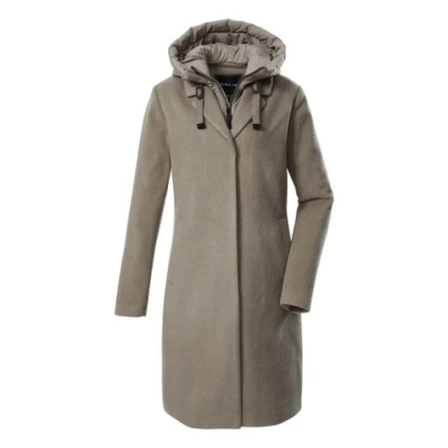 Womens hooded parka Killtec GW 20 Beige Female 42