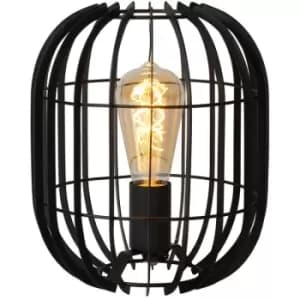 Lucide reda - Table Lamp - Ø22cm - 1xE27 - Black