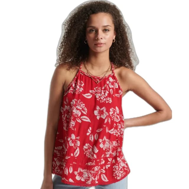Superdry Womens camisole tank top Superdry Vintage Breach Rouge Female S