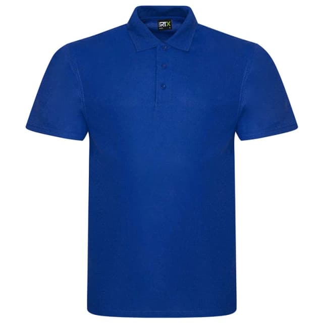 PRORTX PRORTX Men Pro Polyester Polo Shirt in Royal Size: Small Royal S Male 5057819557633