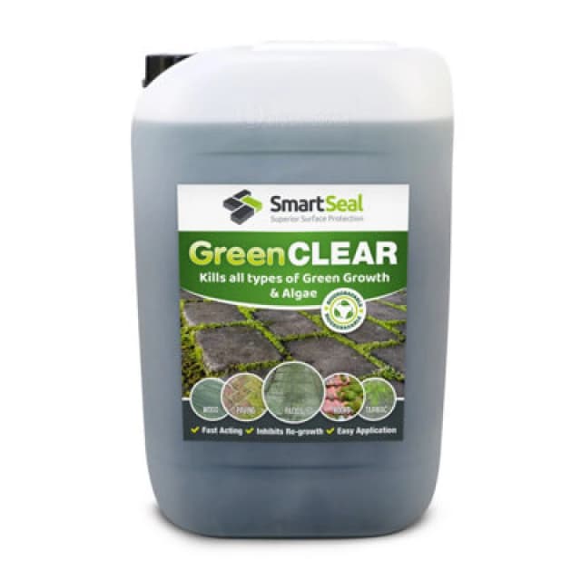 Smartseal - Green Clear, Lichen And Algae Killer For Roofs, Driveways And Patios, 25L