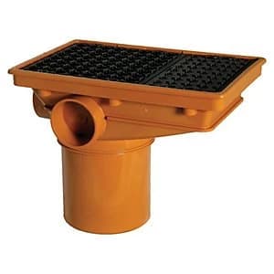 FloPlast D506 Rectangular Drain Inlet Hopper - Terracotta 110mm