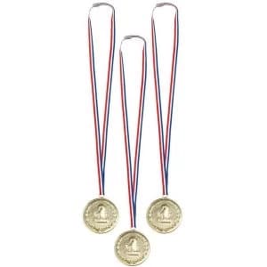 No 1 Birthday Medals (Pack Of 3)