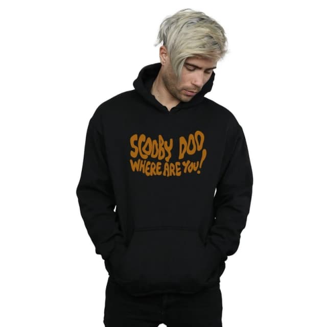 Scooby Doo Scooby Doo Men Where Are You Spooky Hoodie in Black Size: Small Black S Male 5057864685039