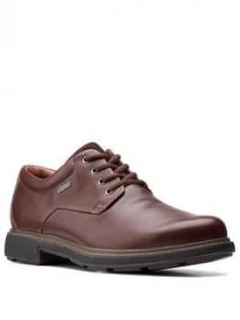 Clarks Un Treadlo Gore-Tex Leather Shoes - Dark Brown