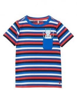 Joules Toddler Boys Peeker Stripe T-Shirt - Blue