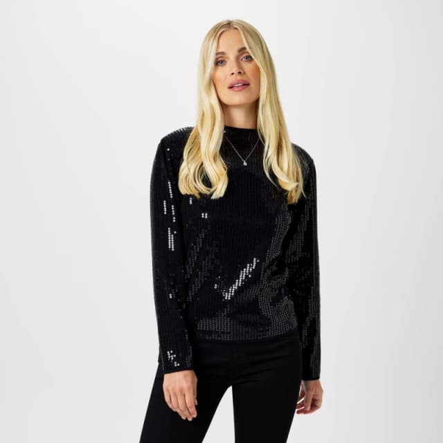 Biba Biba Sequin Jumper - Black 10