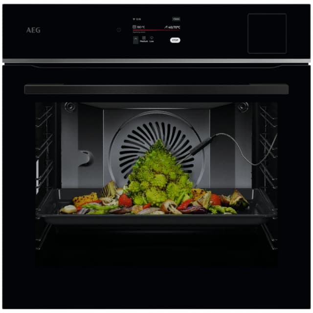 AEG 8000 MealAssist TP8SB731AB Built In Electric Single Oven - Black - A++ Rated