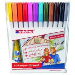 Edding Colourpen Broad Pack of 12 1420999