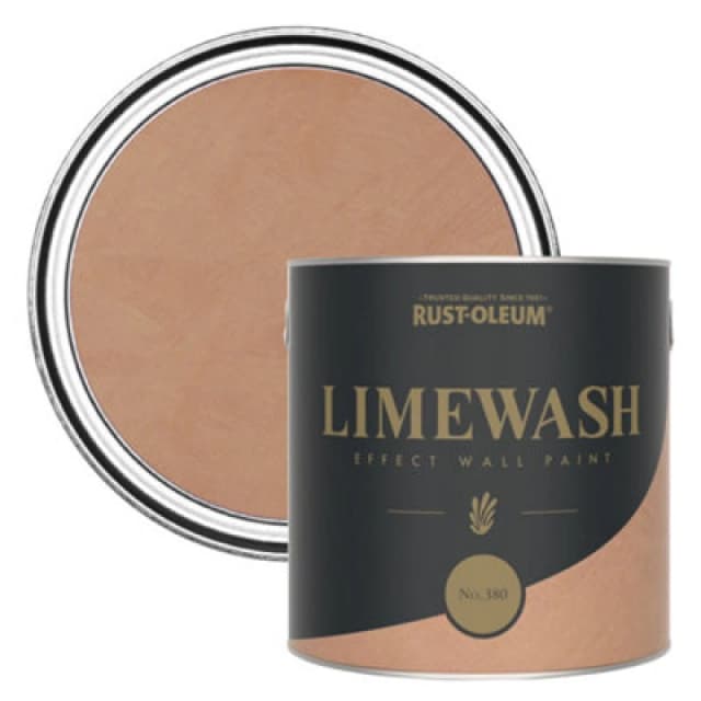 Rust-Oleum Orange Limewash Effect Wall Paint - No. 380 2.5L