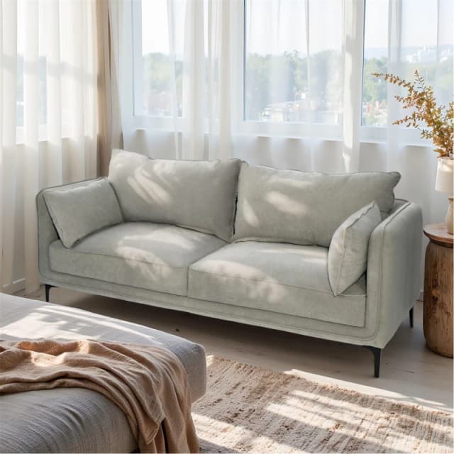 Jack Wills Neptune 3 Seat Sofa Grey unisex One Size