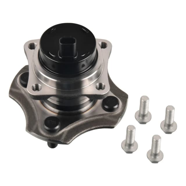 FEBI BILSTEIN 31180 Wheel bearing kit with fastening/mounting material, Rear Axle Right, with integrated ABS sensor Wheel Bearing Kit (654)