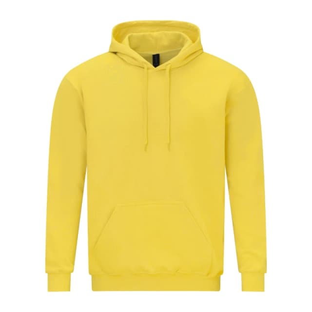 Gildan Mens Softstyle Fleece Midweight Hoodie in Bright Yellow Size: Small Bright Yellow Male S