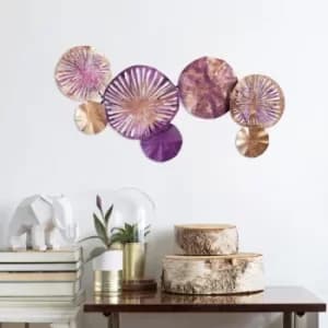 Metal Art 2 Multicolor Decorative Metal Wall Accessory