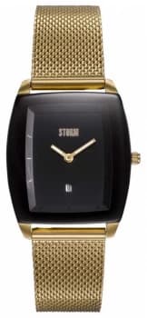 STORM Mini Zaire Gold Black Gold Mesh Bracelet Black Watch