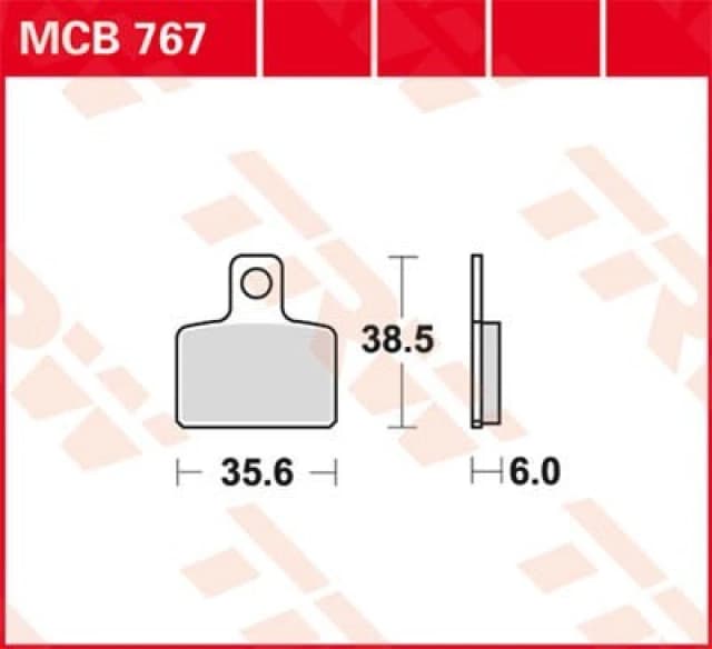 TRW Lucas Brake pad MCB767