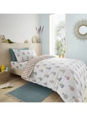 Pineapple Elephant Pineapple Elephant Ananas Pineapple Cotton Duvet Set- Double