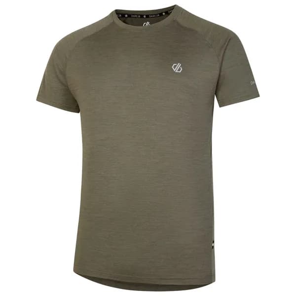 Dare 2B Mens Persist Lightweight Wicking Super Soft T Shirt XL- Chest 44', (112cm) Lichen Green Marl DMT595-RSF-XL