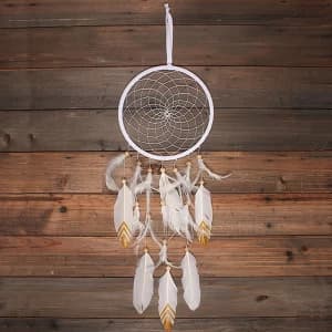 Dream Catcher White Suede