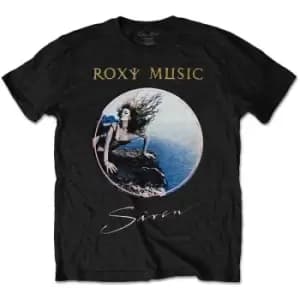 Roxy Music - Siren Unisex Large T-Shirt - Black