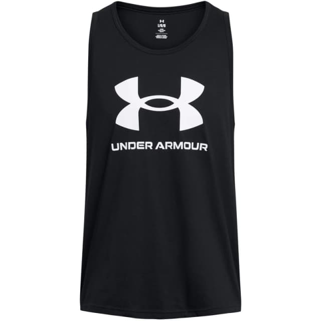 Under Armour Mens Sportstyle Logo Tank Top M- Chest 38-40' Black White 1382883-001-M