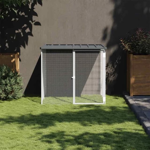 VIDAXL Chicken Cage with Roof Anthracite 103x98x90cm Galvanised Steel Vidaxl 8720845903664