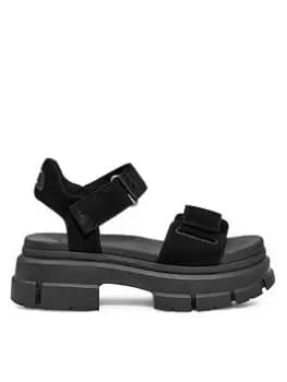 UGG Ugg Ashton Ankle Wedge Sandals - Black, Size 4, Women