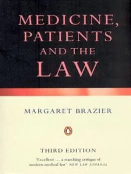 Medicine Patients and the Law by Margaret Brazier Book