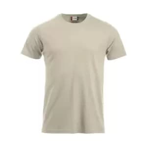 Clique Mens New Classic T-Shirt (3XL) (Light Khaki)