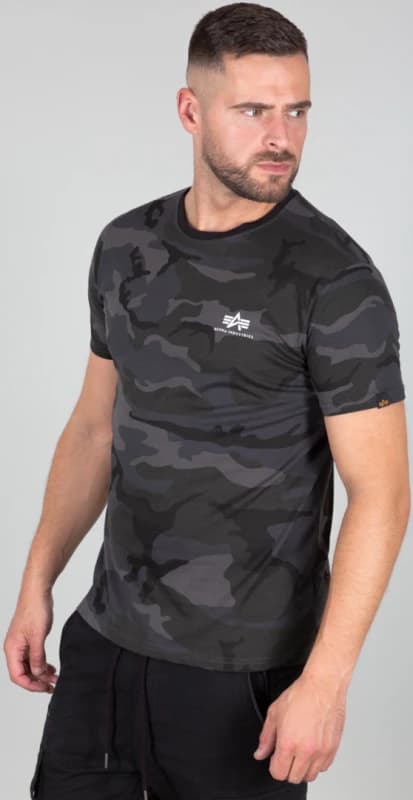 Alpha Industries Backprint Camo T-Shirt, multicolored, Size XS for Men