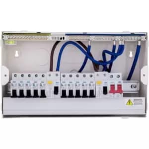 Bg Electrical Cfudp16610-01 Consumer Unit 10 Way + 2 X Rcd 10X Mcb