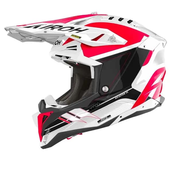 Airoh Aviator 3 Saber Red Offroad Helmet Size M
