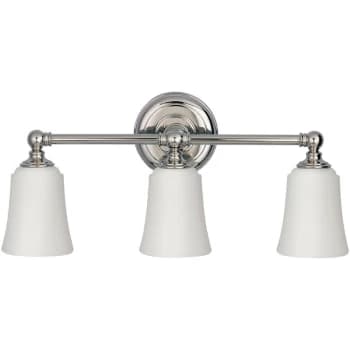 Elstead Huguenot Lake - 3 Light Bathroom Over Mirror Light Polished Chrome IP44, G9