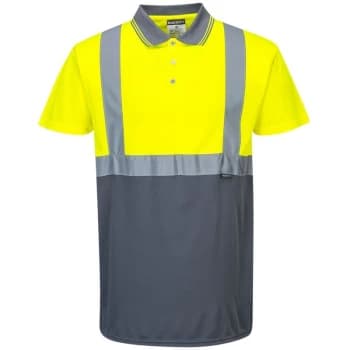 S479YGYS - sz S Two-Tone Polo - Yellow/Grey - Portwest