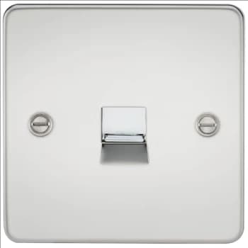 KnightsBridge Flat Plate Telephone master socket - polished chrome